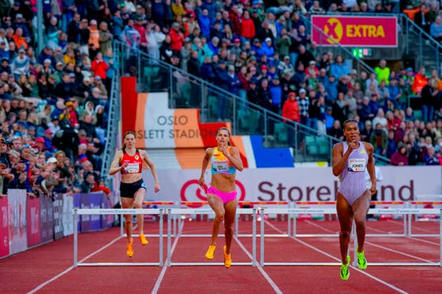 Athletics Bislett Games 2026 Oslo 20260610 Amalie Iuel in the Diamond League womens 400m hurdles event during the Bislett Games at Bislett Stadium in Oslo Photo Heiko Junge NTB Oslo Norway EDITORIAL USE ONLY RESTRICTED USE FOR BETTING COMPANIES  Copyright: xHeikoxJungex xNTBx