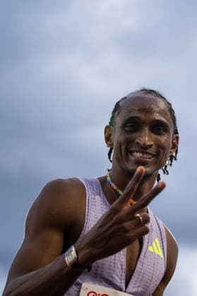 260610 Alison dos Santos of Brazil celebrates after men™s 400 meter hurdles during the Diamond League athletics competition Bislett Games on June 10, 2026 in Oslo Photo Marius Simensen BILDBYRAN COP 238 MM0071 bbeng friidrett friidrott athletics diamond league bislett games 2026 bislett games norge norway jubel  Copyright: MARIUSxSIMENSEN BB260610BB818