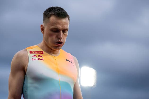 260610 Karsten Warholm of Norway ahead of men™s 400 meter hurdles during the Diamond League athletics competition Bislett Games on June 10, 2026 in Oslo Photo Marius Simensen BILDBYRAN COP 238 MM0071 bbeng friidrett friidrott athletics diamond league bislett games 2026 bislett games norway depp  Copyright: MARIUSxSIMENSEN BB260610BB827
