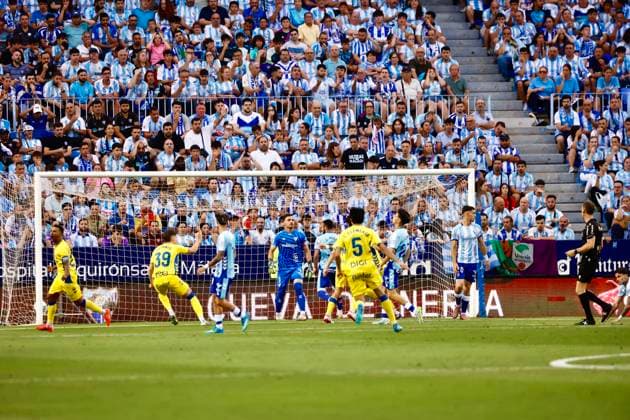 ESP LaLiga Hypermotion playoff Malaga v UD Las Palmas Jese Rodriguez scores goal to Las Palmas and celebrating during LaLiga Hypermotion playoff semifinal between Malaga v UD Las Palmas played at La Rosaleda Stadium in Las Malaga, on June 10, 2026 in Spain Spain Soccer Copyright: xAgenciaxLOFx
