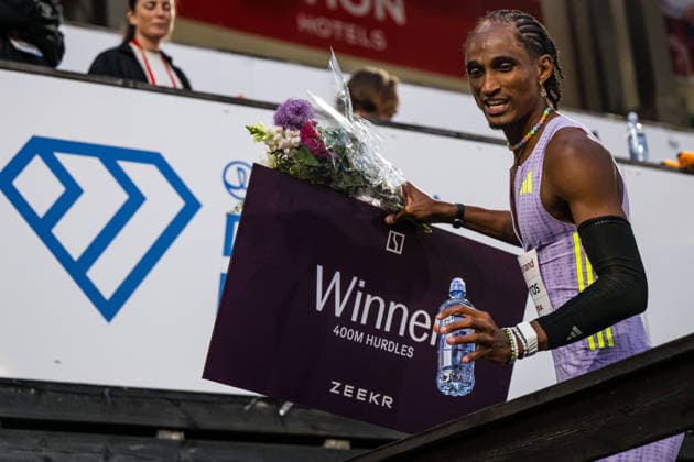 260610 Alison dos Santos of Brazil after men™s 400 meter hurdles during the Diamond League athletics competition Bislett Games on June 10, 2026 in Oslo Photo Marius Simensen BILDBYRAN COP 238 MM0071 athletics bbeng bislett games bislett games 2026 diamond league friidrett friidrott norge norway  Copyright: MARIUSxSIMENSEN BB260610BB865