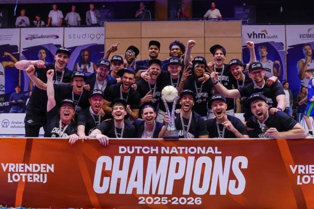Basketball, DBL, Landstede Hammers defeats ZZ Leiden in the final of the Dutch championship
