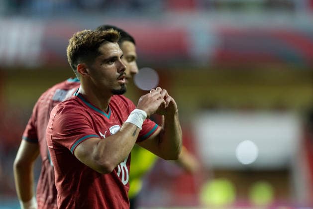 June 10, 2026, Leiria, Leiria, Portugal: Portugal and Chelsea forward PEDRO NETO (18) celebrating after scoring a goal during the game for the International Friendly, Länderspiel, Nationalmannschaft game between Portugal vs Nigeria at Estadio Dr. Magalhaes Pessoa Soccer 2026: Portugal Vs Nigeria  - ZUMAs359 20260610_zsp_s359_006 Copyright: xAlexandrexdexSousax
