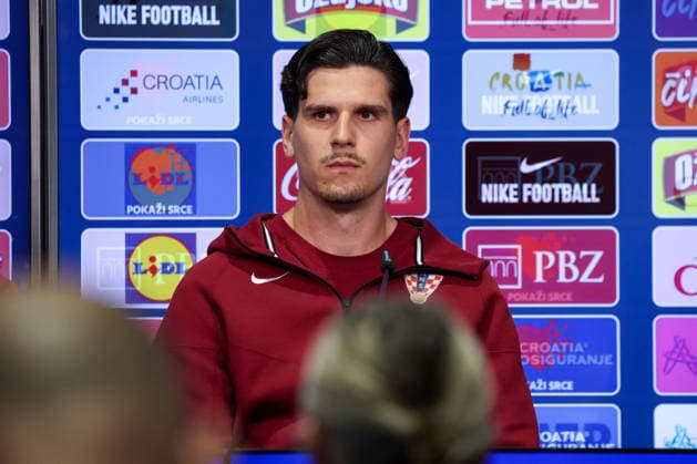 Croatia Training And press conference, PK, Pressekonferenz - FIFA World Cup, WM, Weltmeisterschaft, Fussball 2026 Igor Matanovic of Croatia speaks on a press conference at training centre at Episcopal High School on June 10, 2026 in Alexandria, Virginia.  IgorxKralj PIXSELL