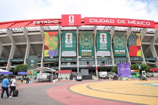 Fußball, FIFA WM 2026, Nationalteam Südafrika, Platzbegehung im Aztekenstadion Vista do estadio Azteca na Cidade do Mexico no Mexic Mexico City, Mexico, June 10, 2026 - Football - View of the Azteca Stadium in Mexico City, Mexico, this Wednesday, June 10. Mexico faces South Africa tomorrow in the opening of the 2026 World Cup.(Foto: William Volcov Brazil Photo Press Brazil Photo Press) INTERNATIONAL Mexico City mexico Copyright: xWILLIAMxVOLCOVx