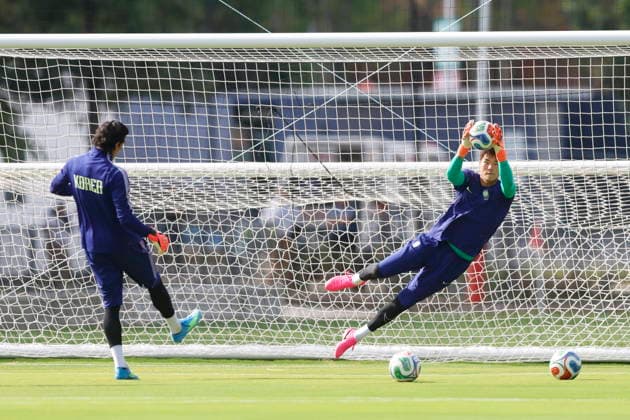 Fußball, FIFA WM 2026, Nationalteam Südkorea, Training South Korea holds training session ahead of 2026 World Cup match in Guadalajara South Korean players during a training session in Guadalajara, Mexico, 10 June 2026. South Korea and Czechia will face each other at the Estadio Akron in Guadalajara on the opening day of the 2026 World Cup. Guadalajara Mexico  Copyright: xFranciscoxGuascox