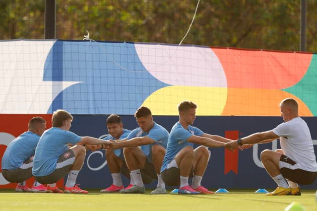 Fußball, FIFA WM 2026, Nationalteam Tschechien, Training Czech Republic trains in Guadalajara ahead of 2026 World Cup opener Czech Republic players during a training session in Guadalajara, Mexico, 10 June 2026. Guadalajara Mexico  Copyright: xFranciscoxGuascox