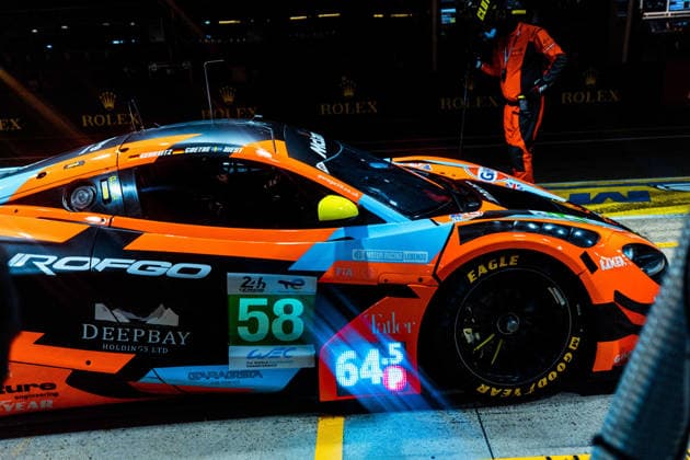Motorsport, 24 Stunden von Le Mans, Training und Qualifikation #2 24 HEURES DU MANS 2026 - FREE PRACTICE AND QUALIFIYING SESSION 58 WEST Alexander (swe), GEHRSITZ Finn (ger), GOETHE Benjamin (dnk), Garage 59, McLaren 720S LMGT3 Evo 58, LM GT3, action during the Free Practice and Qualifying session of the 24 Hours of Le Mans 2026, 3rd round of the 2026 FIA World Endurance Championship, from June 10 to 11, 2026 on the Circuit des 24 Heures du Mans in Le Mans, France - Copyright: xAndreaxLorenzinax