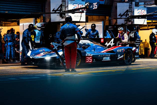 Motorsport, 24 Stunden von Le Mans, Training und Qualifikation #2 24 HEURES DU MANS 2026 - FREE PRACTICE AND QUALIFIYING SESSION 35 FELIX DA COSTA Antonio (prt), MILESI Charles (fra), HABSBURG Ferdinand (aut), Alpine Endurance Team, Alpine A424 35, Hypercar, action during the Free Practice and Qualifying session of the 24 Hours of Le Mans 2026, 3rd round of the 2026 FIA World Endurance Championship, from June 10 to 11, 2026 on the Circuit des 24 Heures du Mans in Le Mans, France - Copyright: xAndreaxLorenzinax