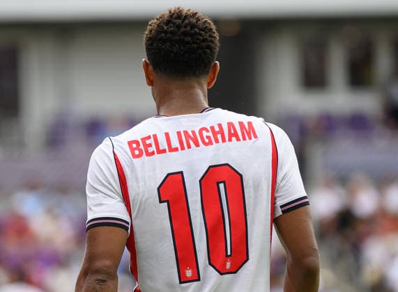 10 June 2026 - England v Costa Rica - Pre World Cup Friendly - Inter&Co Stadium - Orlando - Florida - USA. England v Costa Rica - Pre World Cup Friendly - Inter&Co Stadium - Orlando - Florida - USA. Jude Bellingham in action for England. Picture : Mark Pain ORLANDO USA  Copyright: xMarkxPainx