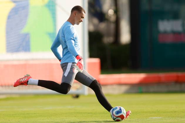 Fußball, FIFA WM 2026, Nationalteam Tschechien, Training Czech Republic trains in Guadalajara ahead of 2026 World Cup opener Czech Republic goalkeeper Matej Kovar during a training session in Guadalajara, Mexico, 10 June 2026. Guadalajara Mexico  Copyright: xFranciscoxGuascox