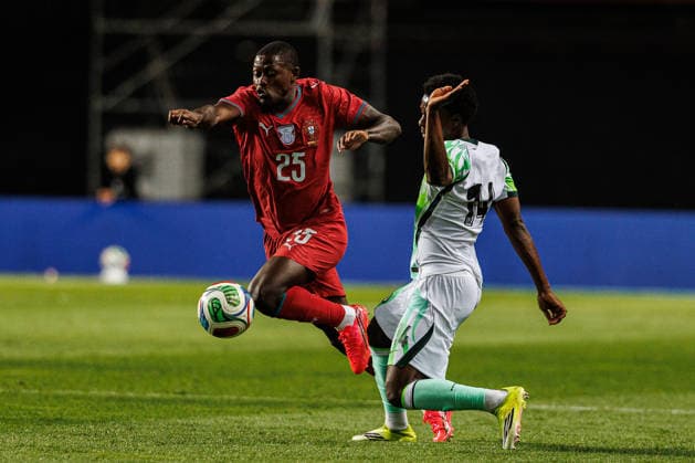 June 10, 2026, Leiria, Oeiras, Portugal: NUNO MENDES of Portugal national team, Nationalteam seen in action .during the International Friendly, Länderspiel, Nationalmannschaft match between Portugal and Nigeria at Estadio Dr Magalhaes Pessoa on June 10 2026, in Leiria, Portugal. Soccer 2026: Portugal Vs Nigeria  - ZUMAa269 20260610_zsp_a269_059 Copyright: xSandroxAlemaox