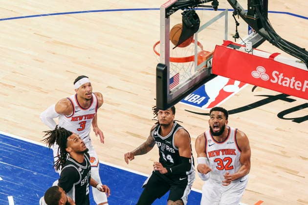 NBA, Basketball Herren, USA Finals Game 4 - San Antonio Spurs vs New York Knicks New York Knicks and San Antonio Spurs players in action during Game 4 of the NBA Finals, played between the San Antonio Spurs and New York Knicks at Madison Square Garden in New York, New York, USA, 10 June 2026. NEW YORK NEW YORK UNITED STATES  Copyright: xSARAHxYENESELx