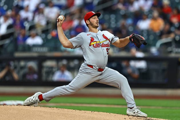 MLB, Baseball Herren, USA St. Louis Cardinals Vs. New York Mets St. Louis Cardinals starting pitcher Andre Pallante 53 throws during the first inning of a baseball game against the New York Mets at Citi Field in Flushing, New York, on June 10, 2026. Flushing New York United States  Copyright: xGordonxDonovanx originalFilename:donovan-mlbstlou260610_npSmJ.jpg