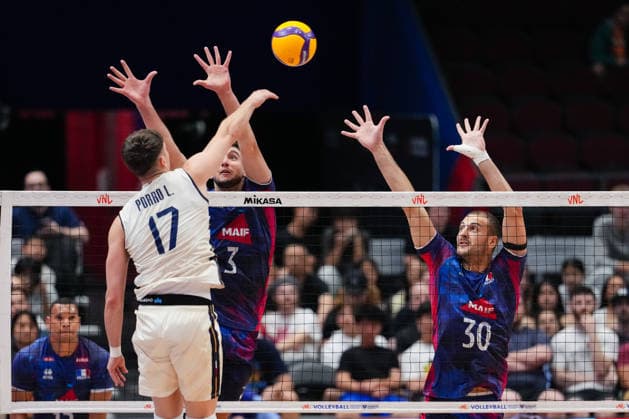 France V Italy - 2026 Men s Volleyball Nations League - Ottawa -Day1 Francois Huetz 30 of France in action during the 2026 Men s Volleyball Nations League match between France and Italy at TD Place Arena in Ottawa, Canada, on June 10, 2026. Ottawa Ontario Canada  Copyright: xYuanxTianx originalFilename:tian-2026mens260610_npMCr.jpg