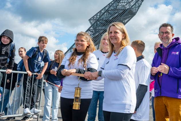 Torch relay of the National Special Olympics Games for the district of Saarlouis