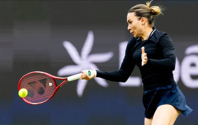 DEN BOSCH - Elena-Gabriela Ruse (ROU) during the WTA, Tennis Damen singles match against Elise Mertens (BEL) at the LibÃ ma Open 2026. The combined ATP, Tennis Herren WTA tournament is being held on the event grounds of the former Autotron car theme park. IRIS VAN DEN BROEK ANP xVIxANPxSportx xxANPxIVx 560728015 originalFilename: 560728015.jpg