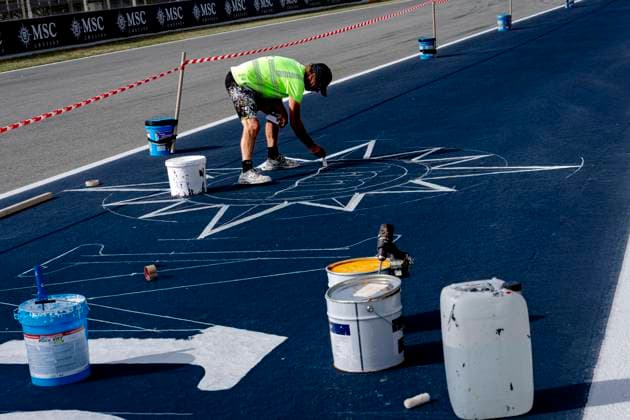 BARCELONA Final work on the circuit during the Formula 1 Spain Catalonia at the Circuit de Barcelona Catalunya on June 11, 2026 in Barcelona, Spain Photo by DeFodi Images