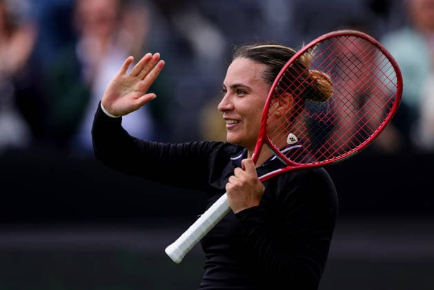 ROSMALEN, NETHERLANDS - JUNE 11: Elena-Gabriela Ruse of Romania reacts after her Women s Singles Second Round match against Elise Mertens of Belgium during Day 4 of the Libema Open Grass Court Championships at the Autotron on June 11, 2026 in Rosmalen, Netherlands.  Copyright: xRenexNijhuis MBxMediax