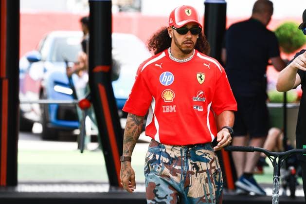 HAMILTON Lewis (gbr), Scuderia Ferrari SF-26, portrait during the Formula 1 Barcelona-Catalunya Grand Prix 2026, 7th round of the 2026 Formula One World Championship, WM, Weltmeisterschaft from June 12 to 14, 2026 on the Circuit de Barcelona-Catalunya, in Montmelo, Spain - Photo Hoch Zwei Montmelo Spain