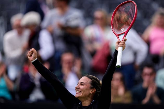 ROSMALEN, NETHERLANDS - JUNE 11: Elena-Gabriela Ruse of Romania reacts after her Women s Singles Second Round match against Elise Mertens of Belgium during Day 4 of the Libema Open Grass Court Championships at the Autotron on June 11, 2026 in Rosmalen, Netherlands.  Copyright: xRenexNijhuis MBxMediax