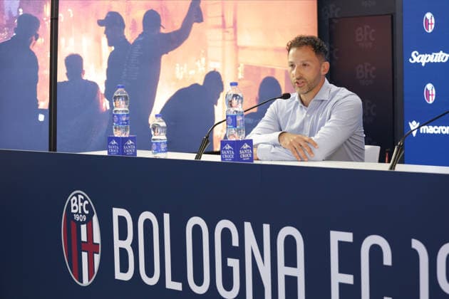 Football, Italy, FC Bologna presents new coach Domenico Tedesco