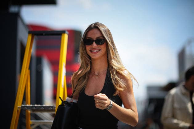 MOTORSPORTS - Formula 1 - 2026 Barcelona-Catalunya Grand Prix Photo by IPA ABACAPRESS.COM85574634 - Flavy Barla, girlfriend of Esteban Ocon, driver for the Haas F1 Team, during the Spanish Grand Prix in Barcelona, June 11–14, 2026, at the Montmeló circuit, as part of the 2026 Formula 1 World Championship, WM, Weltmeisterschaft Spain Spain  Copyright: xIPAxSport ABACAx