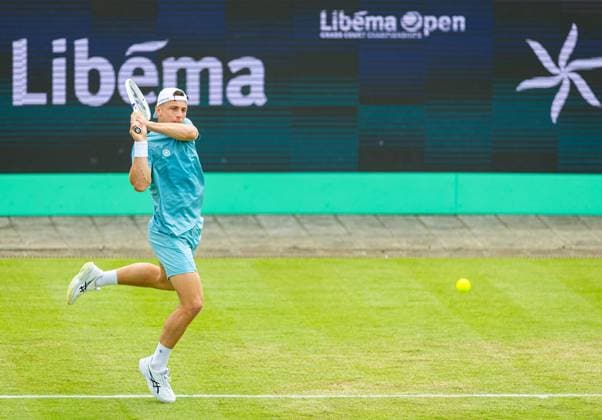 DEN BOSCH - Tallon Griekspoor during the ATP, Tennis Herren singles match against Zhizhen Zhang (CHN) at the LibÃ ma Open 2026. The combined ATP WTA, Tennis Damen tournament is being held on the event grounds of the former Autotron car theme park. IRIS VAN DEN BROEK ANP xVIxANPxSportx xxANPxIVx 560737361 originalFilename: 560737361.jpg
