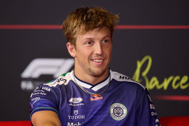 F1 Grand Prix of Barcelona-Catalunya - Previews Liam Lawson of New Zealand and Visa Cash App Racing Bulls Formula One Team attends the press conference, PK, Pressekonferenz during previews ahead of the F1 Grand Prix of Barcelona-Catalunya at Circuit de Barcelona-Catalunya on June 11, 2026, in Barcelona, Spain. Barcelona Circuit de Barcelona-Catalunya Catalunya Spain RL_F1GPBCN_2K26_000078 Copyright: xRicardoxLarreinax