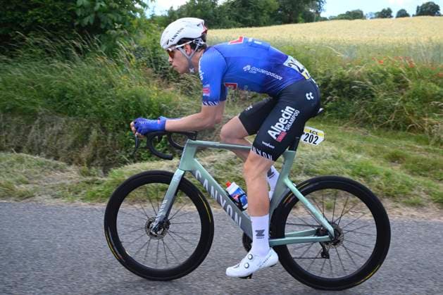 Tour Auvergne - Rhone-Alpes 2026 Stage 5 PARC DES OISEAUX - VILLARS-LES-DOMBES, FRANCE - JUNE 11 : Belmans Lennert (BEL) of Alpecin - Premier Tech during stage 5 of the 78th edition of Tour Auvergne - Rhone-Alpes an UCI World Tour 2.UWT cycling road race stage for Men Elite of 195.8 km with start in Saint-Chamond and finish in Parc des Oiseaux - Villars-les-Dombes on June 11, 2026 in Parc des Oiseaux - Villars-les-Dombes, France, 11 06 2026 ( Motordriver Guy De Vuyst - Parc des Oiseaux - Villars-les-Dombes France  Copyright: xVincentxKalutx