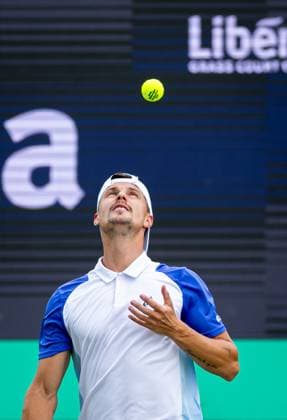 DEN BOSCH - Marton Fucsovics (HUN) during the ATP, Tennis Herren singles match against Felix Auger-Aliassime (CAN) at the LibÃ ma Open 2026. The combined ATP WTA, Tennis Damen tournament is being held on the event grounds of the former Autotron car theme park. IRIS VAN DEN BROEK ANP xVIxANPxSportx xxANPxIVx 560742427 originalFilename: 560742427.jpg