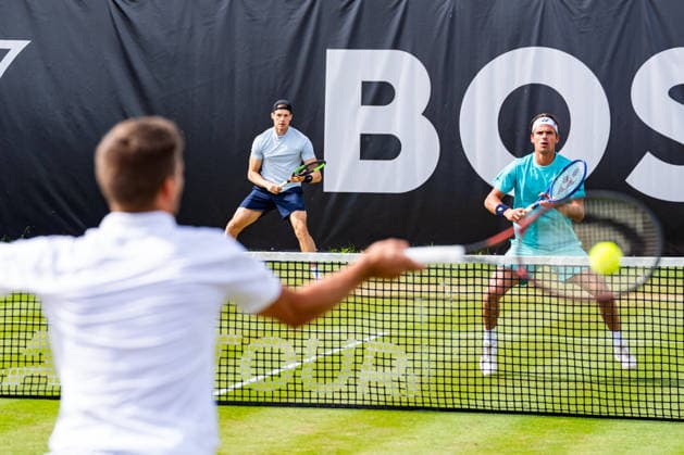 Stuttgart, GERMANY - June 11: Daniel Altmaier (GER) and Hendrik Jebens (GER) during the Doubles Match between Francisco Cabral (POR) and Nicola Mektic (CRO) vs. Daniel Altmaier (GER) and Hendrik Jebens (GER) at BOSS OPEN 2026, Tennisanlage Weissenhof on June 11, 2026 in Stuttgart, Germany. Baden-Württemberg Germany Copyright: xTimoxSteinx