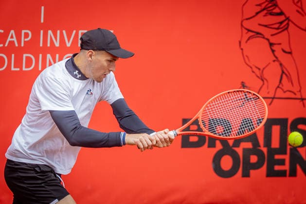 BRATISLAVA OPEN TENNIS ATP, Tennis Herren CHALLENGER Zsombor Piros (Hungary) during second round ATP Tennis Challenger tour 100 Bratislava Open match against Joao Lucas Reis Da Silva (Brazil). Tennis courts Slovan Bratislava, Bratislava, Slovakia, June 11, 2026. Photo by Branislav Racko Copyright: xx 080A2243