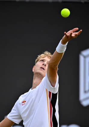 Martin Landaluce ESP Action Serve Tennis Men BOSS Open ATP 250 Stuttgart 2026 Weissenhof BOSS Open ATP 250 Stuttgart 2026