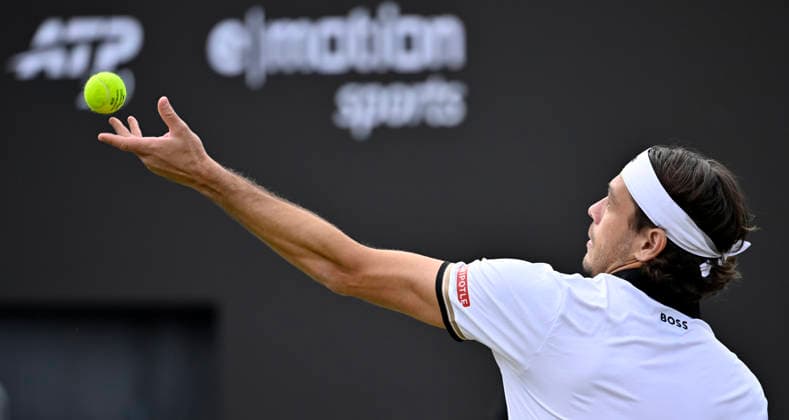 Taylor Fritz USA Action Serve Tennis Men BOSS Open ATP 250 Stuttgart 2026 Weissenhof BOSS Open ATP 250 Stuttgart 2026