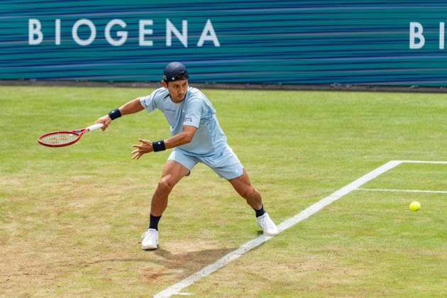 Tennis, Boss Open 2026, Stuttgart, TC Weissenhof, Center Court, Shimabukuro JPN BOSS OPEN STUTTGART 2026 in Stuttgart Copyright: xspeedshotx xRalfxJustx