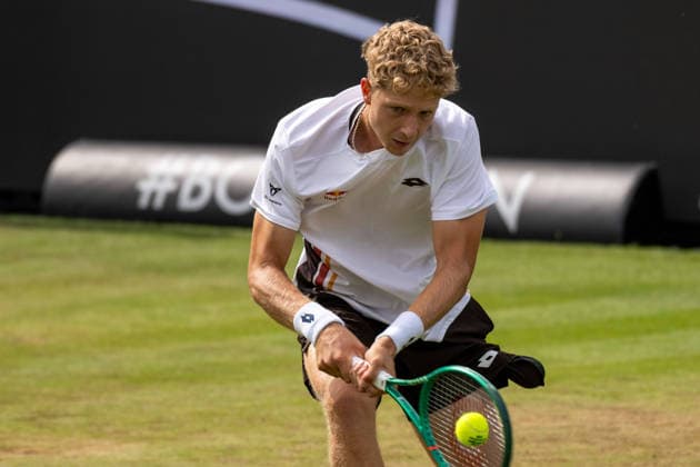 Martin Landaluce ESP xettx, Germany, Stuttgart, 11 06 2026, Tennis, Boss Open, Day 6, 2026, Round of 16, M Landaluce ESP T Fritz USA , TC Weissenhof, Center Court
