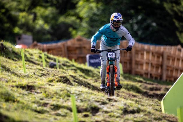 Whoop UCI Mountain Bike World Series Leogang Downhill RUDE JR Richard YETI FOX FACTORY RACE TEAMat Whoop UCI Mountain Bike World Series Leogang Downhill, 11 06 2026,in Leogang,AUT Photo Sebastian Sternemann