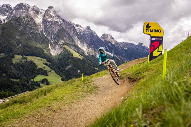 Whoop UCI Mountain Bike World Series Leogang Downhill WILLIAMSON Jonty YETI FOX FACTORY RACE TEAMat Whoop UCI Mountain Bike World Series Leogang Downhill, 11 06 2026,in Leogang,AUT Photo Sebastian Sternemann