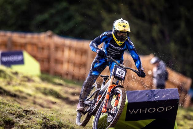 Whoop UCI Mountain Bike World Series Leogang Downhill VIEIRA Roger PIVOT FACTORY RACINGat Whoop UCI Mountain Bike World Series Leogang Downhill, 11 06 2026,in Leogang,AUT Photo Sebastian Sternemann