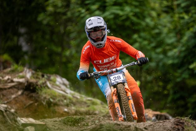 Whoop UCI Mountain Bike World Series Leogang Downhill HARTENSTERN Max CUBE FACTORY RACINGat Whoop UCI Mountain Bike World Series Leogang Downhill, 11 06 2026,in Leogang,AUT Photo Sebastian Sternemann