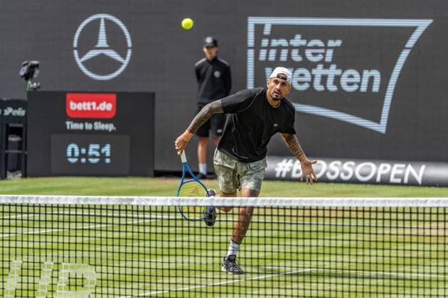 Tennis, Boss Open 2026, Stuttgart, TC Weissenhof, Center Court, Nick Kyrgios AUS BOSS OPEN STUTTGART 2026 in Stuttgart Copyright: xspeedshotx xRalfxJustx