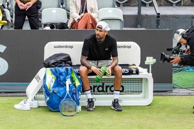 Tennis, Boss Open 2026, Stuttgart, TC Weissenhof, Center Court, Nick Kyrgios AUS BOSS OPEN STUTTGART 2026 in Stuttgart Copyright: xspeedshotx xRalfxJustx