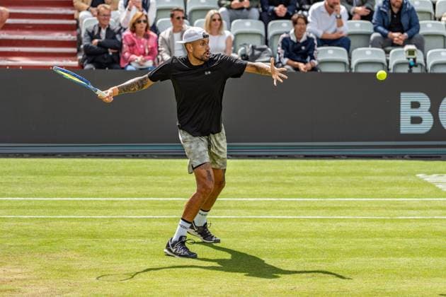 Tennis, Boss Open 2026, Stuttgart, TC Weissenhof, Center Court, Nick Kyrgios AUS BOSS OPEN STUTTGART 2026 in Stuttgart Copyright: xspeedshotx xRalfxJustx