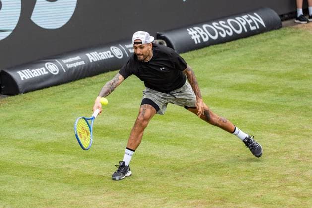Tennis, Boss Open 2026, Stuttgart, TC Weissenhof, Center Court, Nick Kyrgios AUS BOSS OPEN STUTTGART 2026 in Stuttgart Copyright: xspeedshotx xRalfxJustx