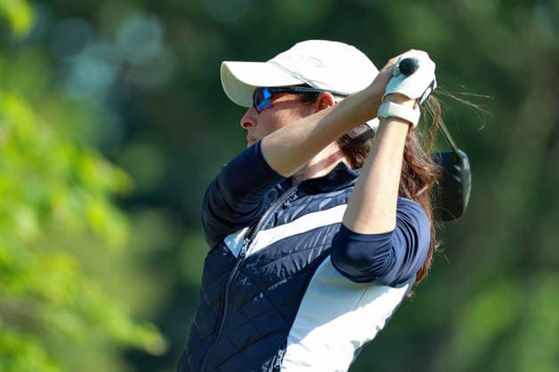 Dow Championship Midland, MI - JUNE 11: Laetitia Beck of Israel hits from the 3rd tee during the first round of the Dow Championship at Midland Country Club on June 11, 2026 in Midland, Michigan. Midland Michigan United States  Copyright: xAmyxLemusx originalFilename:lemus-dowchamp260611_npkuV.jpg