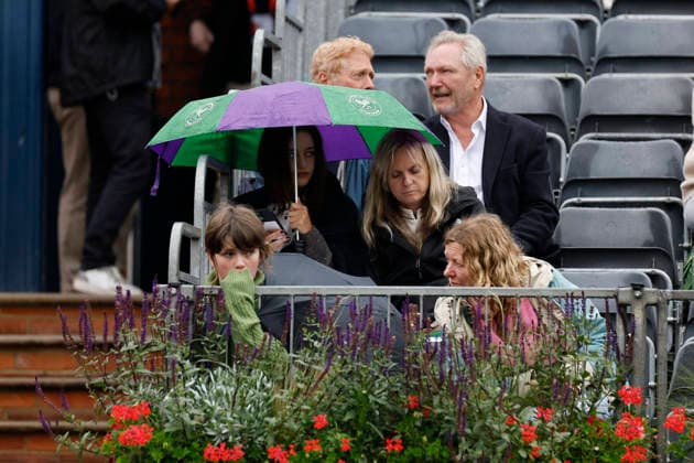 RECORD DATE NOT STATED 11th June 2026; HSBC Championships, Queens Club, West Kensington, London, England; HSBC Championships Tennis, Day Two; Tennis fans await the match to resume at Andy Murray Arena HongboxChen