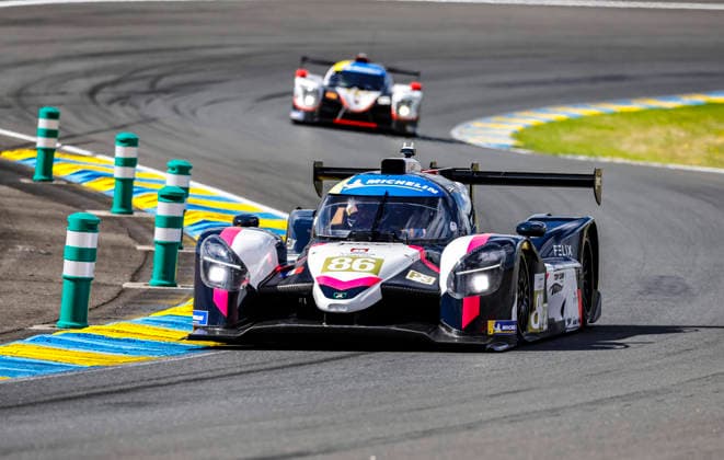 AUTO - ROAD TO LE MANS 2026 86 SCOULAR Zack (nzl), BÜHLER LÃ na (sui), R-ACE GP MLMC, Duqueine D09 - Toyota, action during the Road to Le Mans 2026, 3rd round of the 2026 Michelin Le Mans Cup, from June 10 to 12, 2026 on the Circuit des 24 Heures du Mans in Le Mans, France - Le MansFrance  Copyright: xPauloxMariax