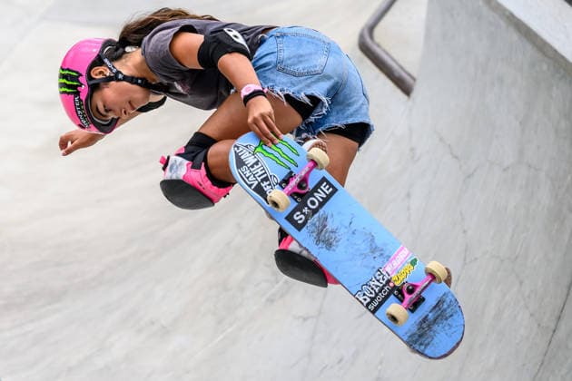 Arisa Trew of Australia practices during a training session of the women s park skateboard World Cup at Ostia Park in Rome (Italy), June 11, 2026. andreaxstaccioli