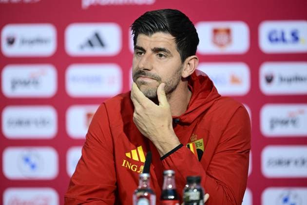 Belgian national football team - FIFA World Cup, WM, Weltmeisterschaft, Fussball 2026 - media activities 11 06 2026 RENTON, UNITED STATES OF AMERICA - JUNE 11 : Courtois Thibaut goalkeeper of Belgium pictured during a press conference, PK, Pressekonferenz at the training grounds of the Belgian national football team during the FIFA World Cup 2026 on June 11, 2026 in Renton, United States of America, 11 06 2026 Renton United States of America  Copyright: xJanxDexMeuleneirx